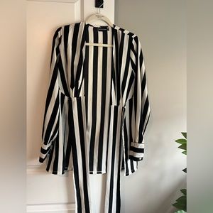 Black and white stylish blouse